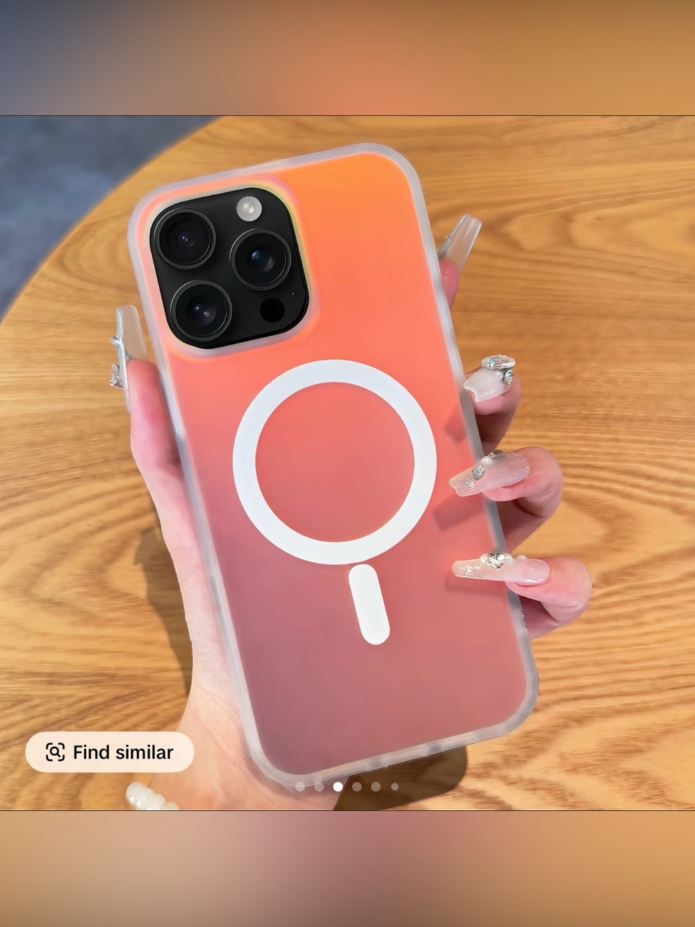 Holographic iPhone 15plus MagSafe case